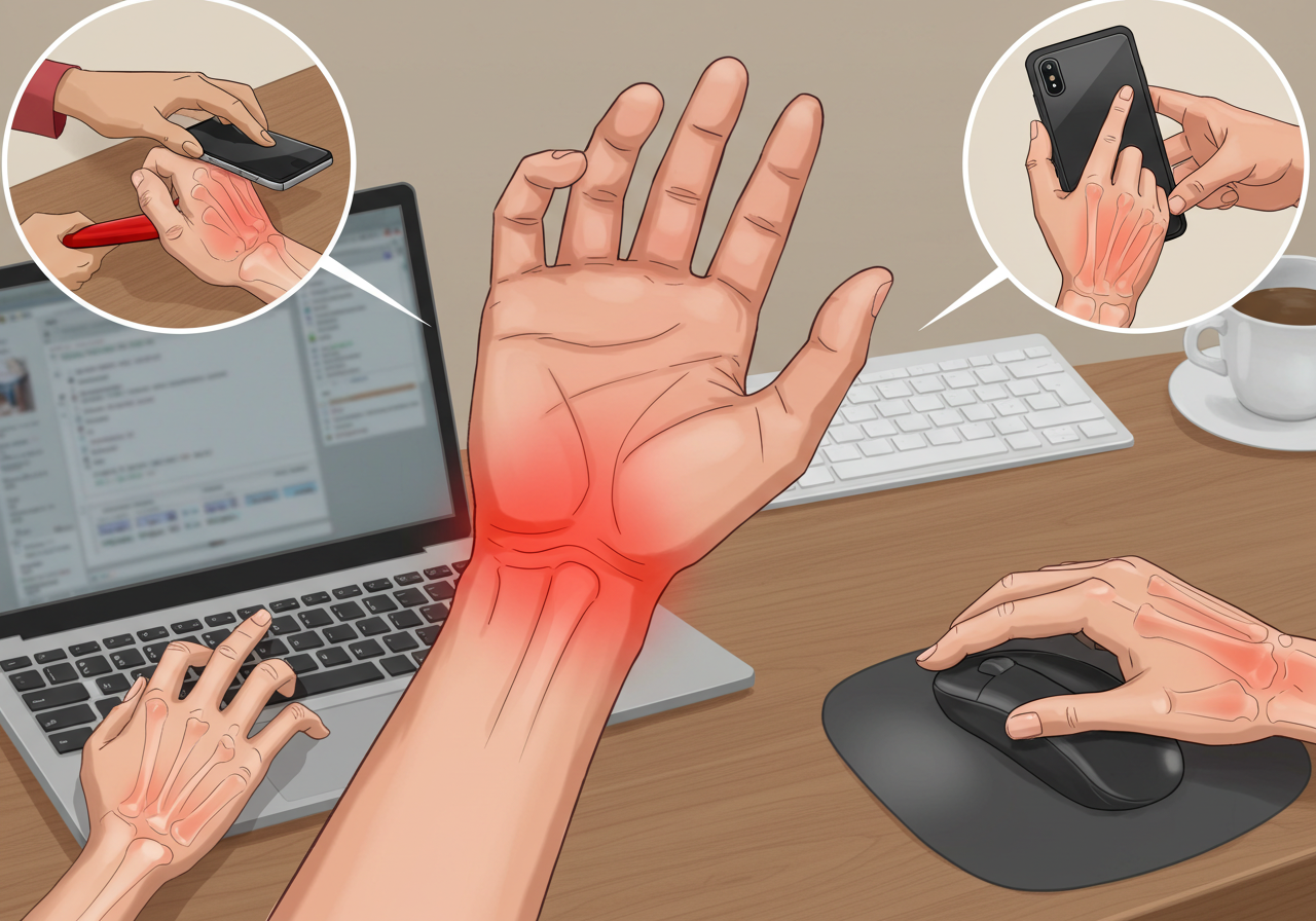 자다가 깨는 손목 저림, 혹시 손목터널증후군?