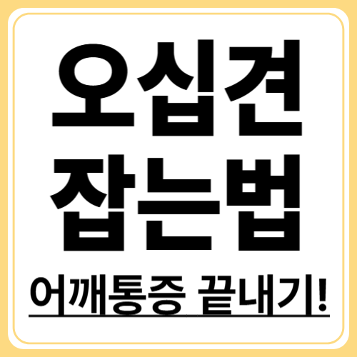 오십견 치료법 총정리! 물리치료부터 자가 치료까지