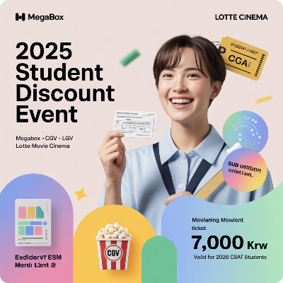 2025 영화관 수험생 할인 이벤트 이미지