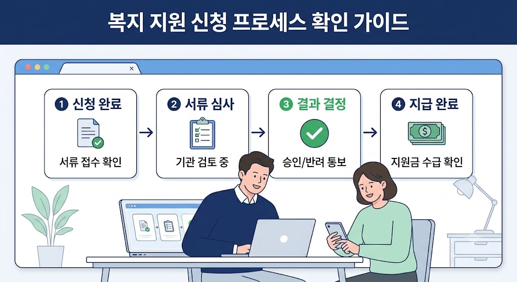 홈택스 근로장려금 심사진행상황 조회 화면