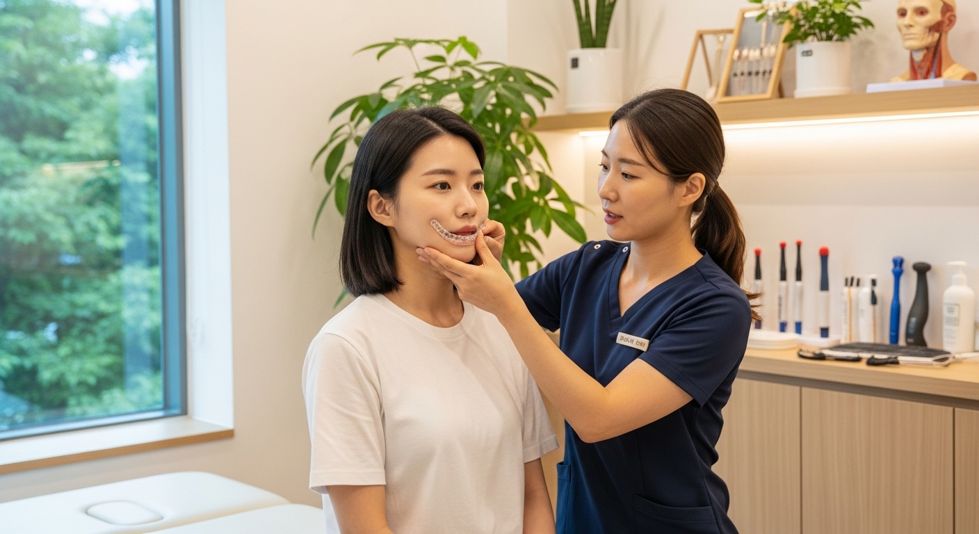 안면비대칭, 턱관절장애, 비수술교정