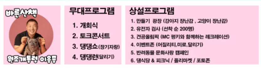 갯골생태공원 잔디광장 시흥시 동물사랑 문화축제 소개! 일정 행사 시간 프로그램 유전자 검사 이웅종 교수