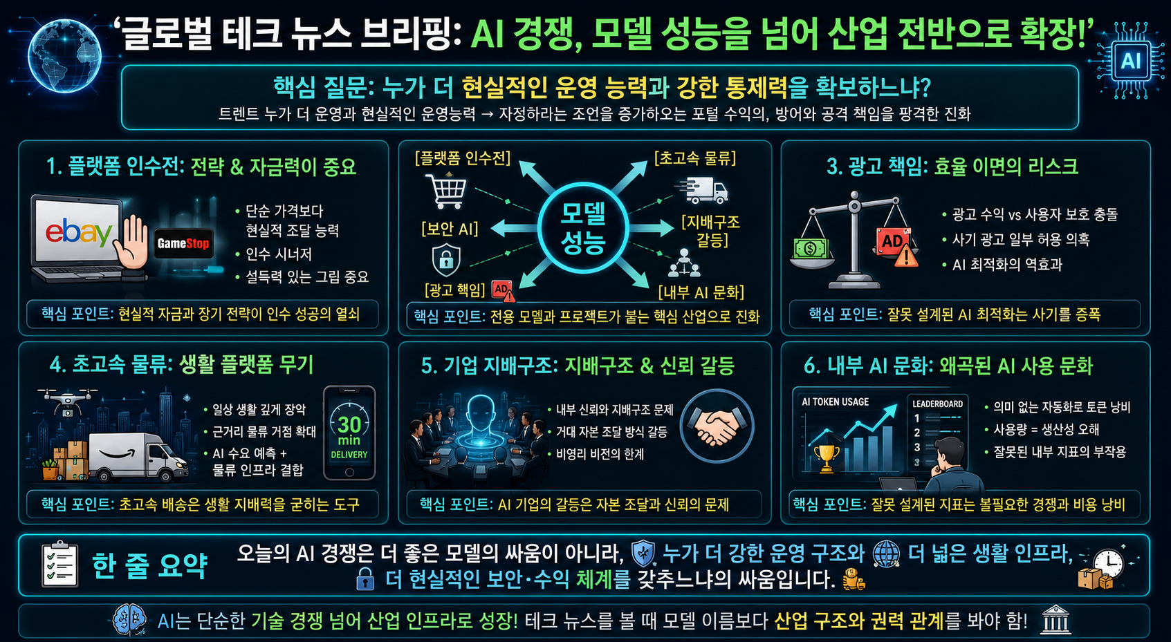 이베이가 게임스톱 인수 제안을 거절한 이유, 오픈AI의 Daybreak, 메타의 사기 광고 소송, 아마존의 30분 배송, 수츠케버 증언이 보여준 것, 아마존의 토큰 경쟁