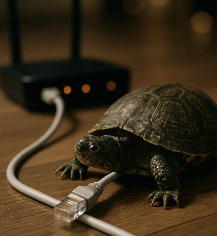 증상 1: 갑자기 인터넷 속도가 거북이처럼 느려졌을 때