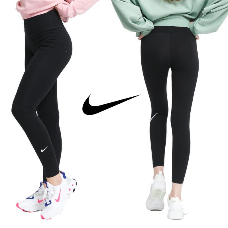 나이키 레깅스 스우시 레거시 드라이핏 요가 타이츠 홈트 블랙