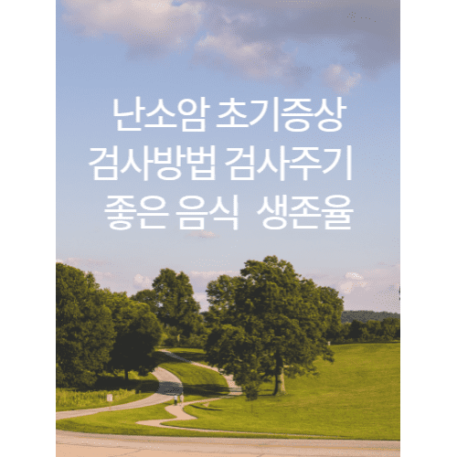 난소암 초기증상, 검사방법, 검사주기, 좋은 음식, 생존율