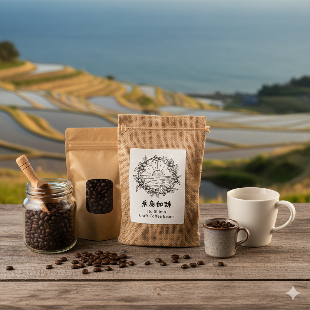 이토시마의 개성있고 로스팅한 원두