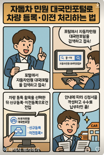 자동차 등록, 이전처리하는법