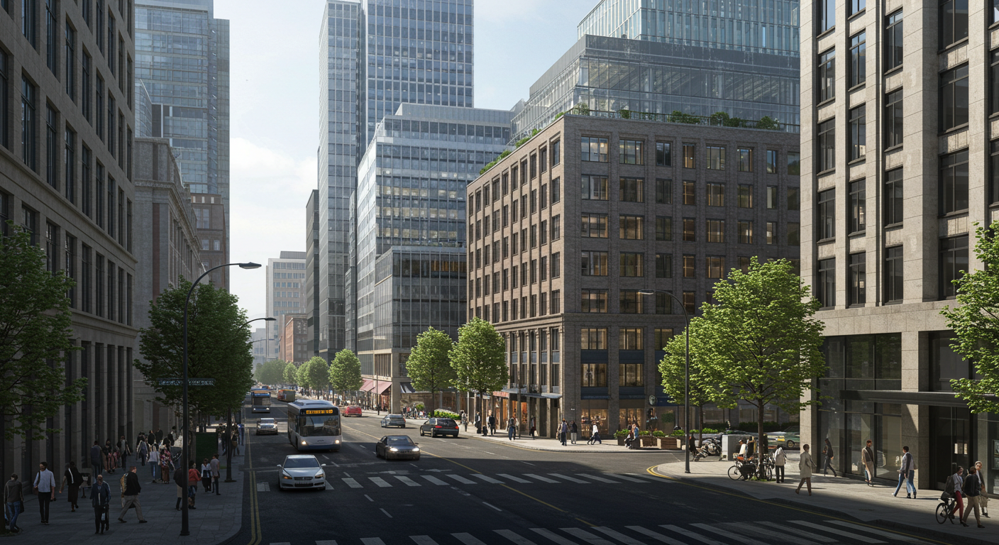 오피스빌딩 거리 사진