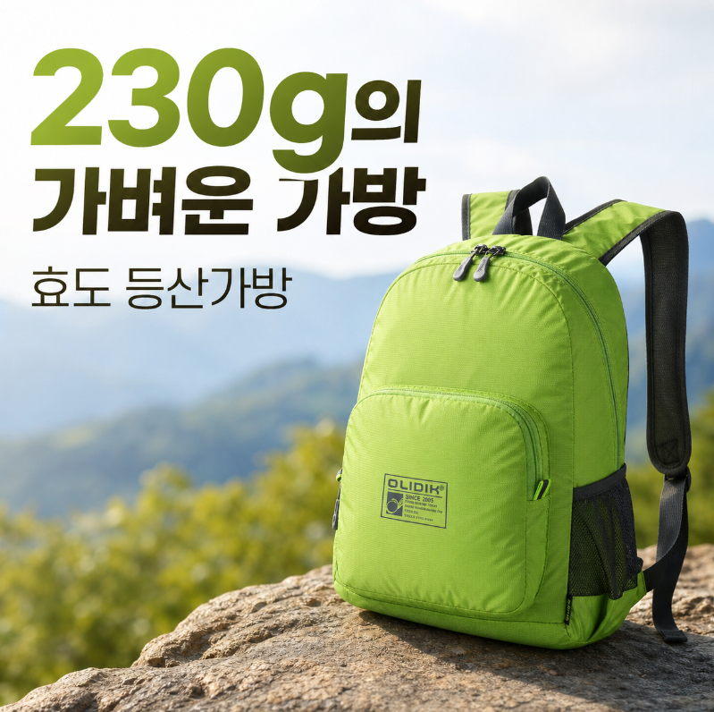 올리딕 25L 접이식 초경량 백팩