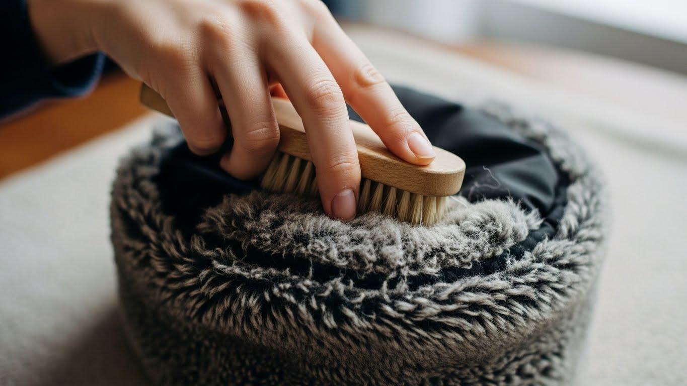 패딩 모자털 살리기