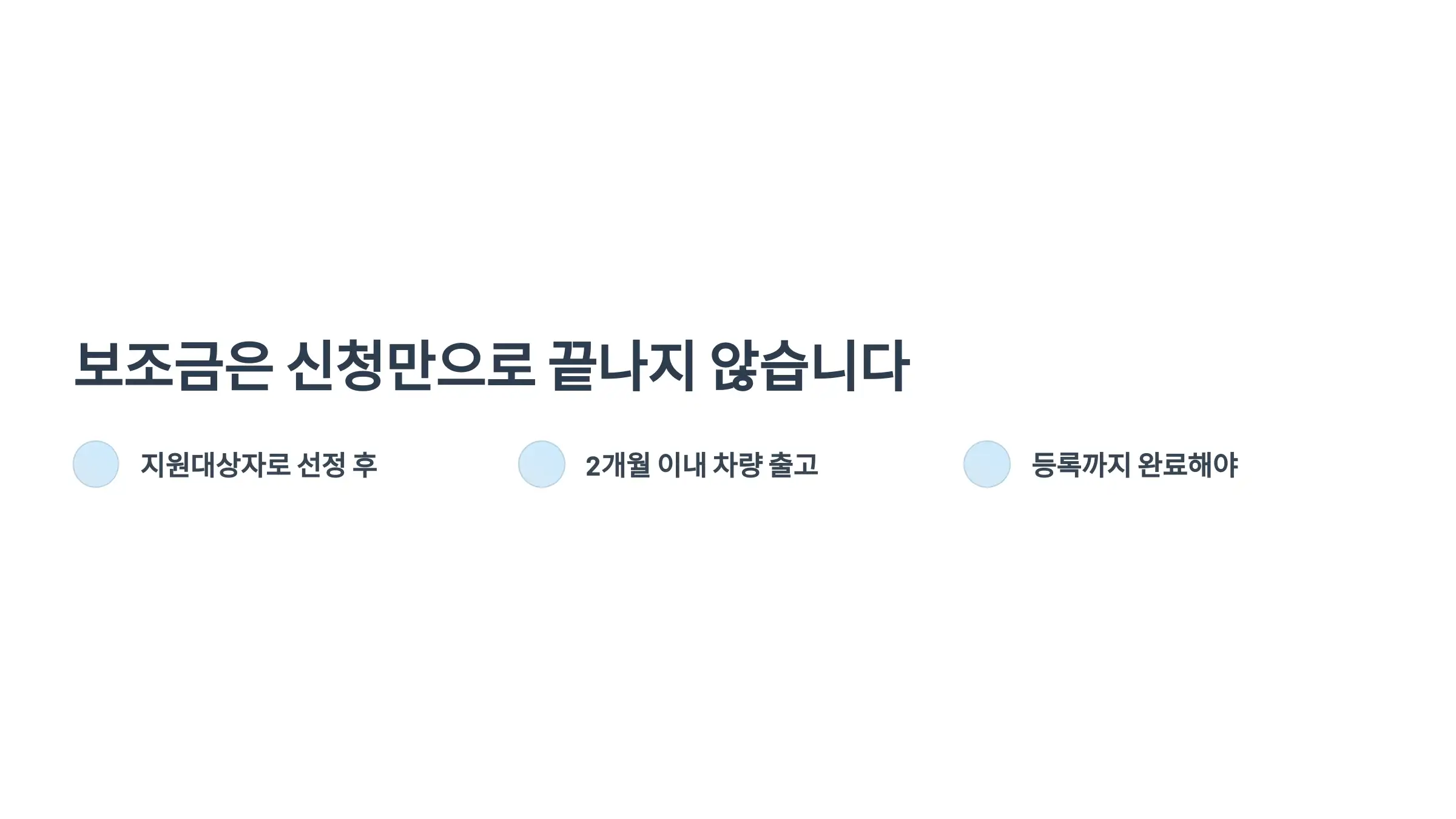전기차 보조금, 단순 신청만으로 끝나지 않는다