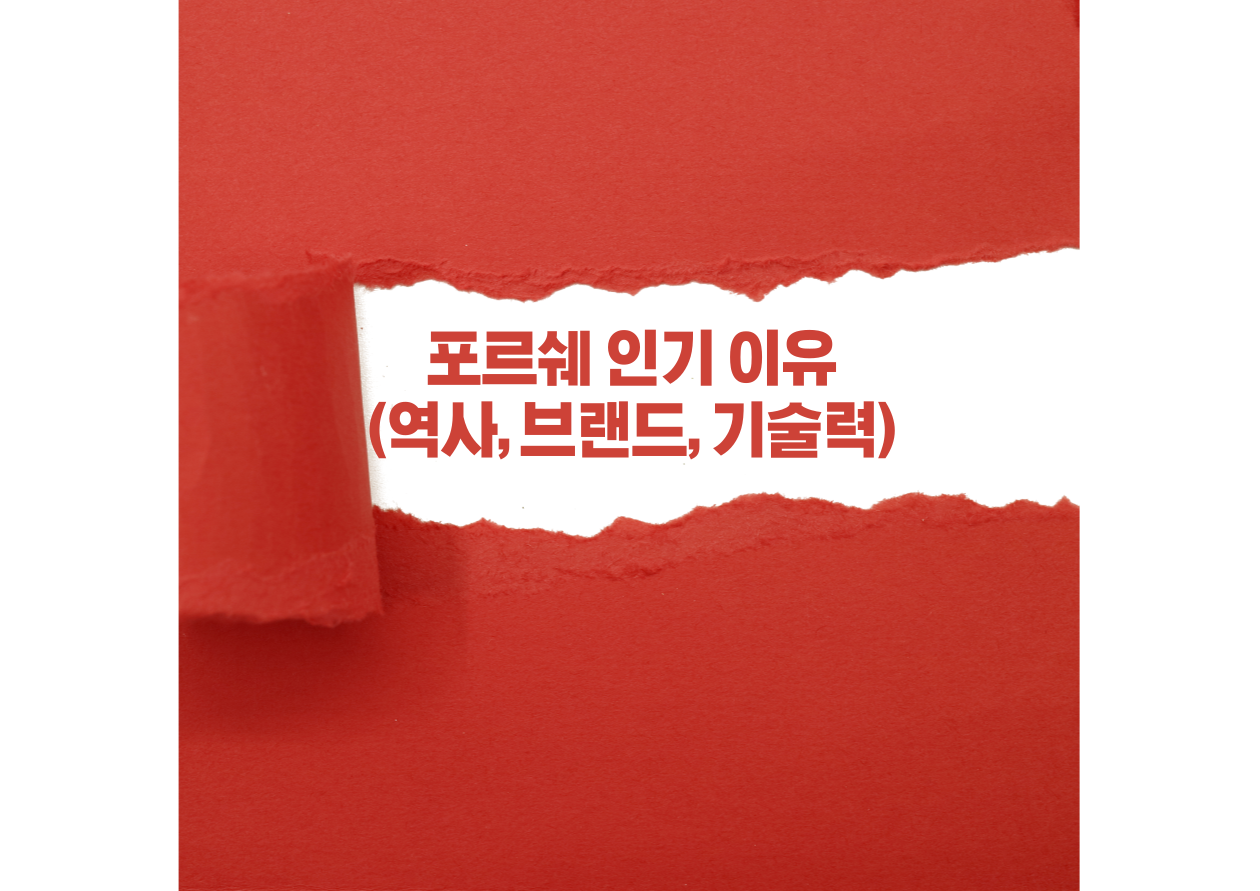 포르쉐 인기 이유 (역사, 브랜드, 기술력)