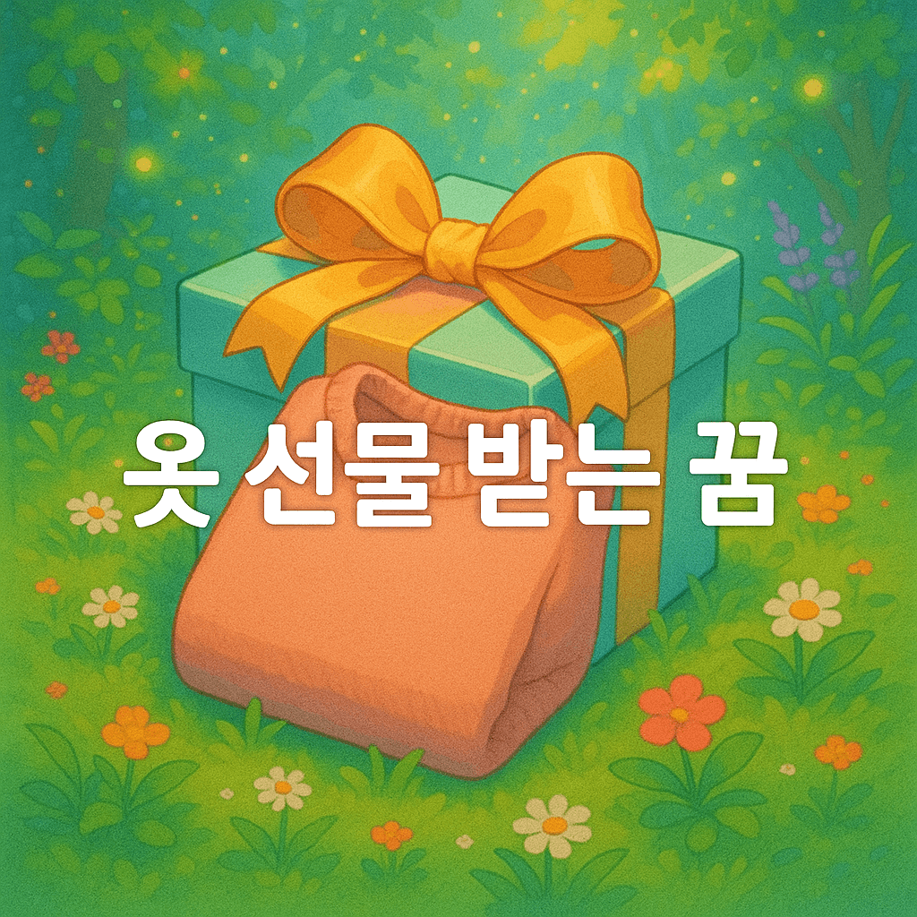 옷 선물 받는 꿈 해몽