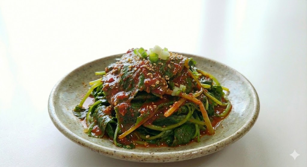 식초의 유기산 성분이 방풍나물의 쓴맛을 중화하고 열에 약한 비타민 C의 파괴를 막아 항산화 효과를 극대화하는 새콤한 방풍 초무침