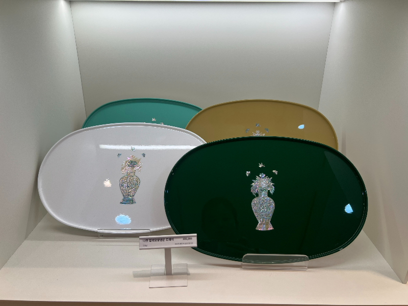 나전 참외모양병문 트레이