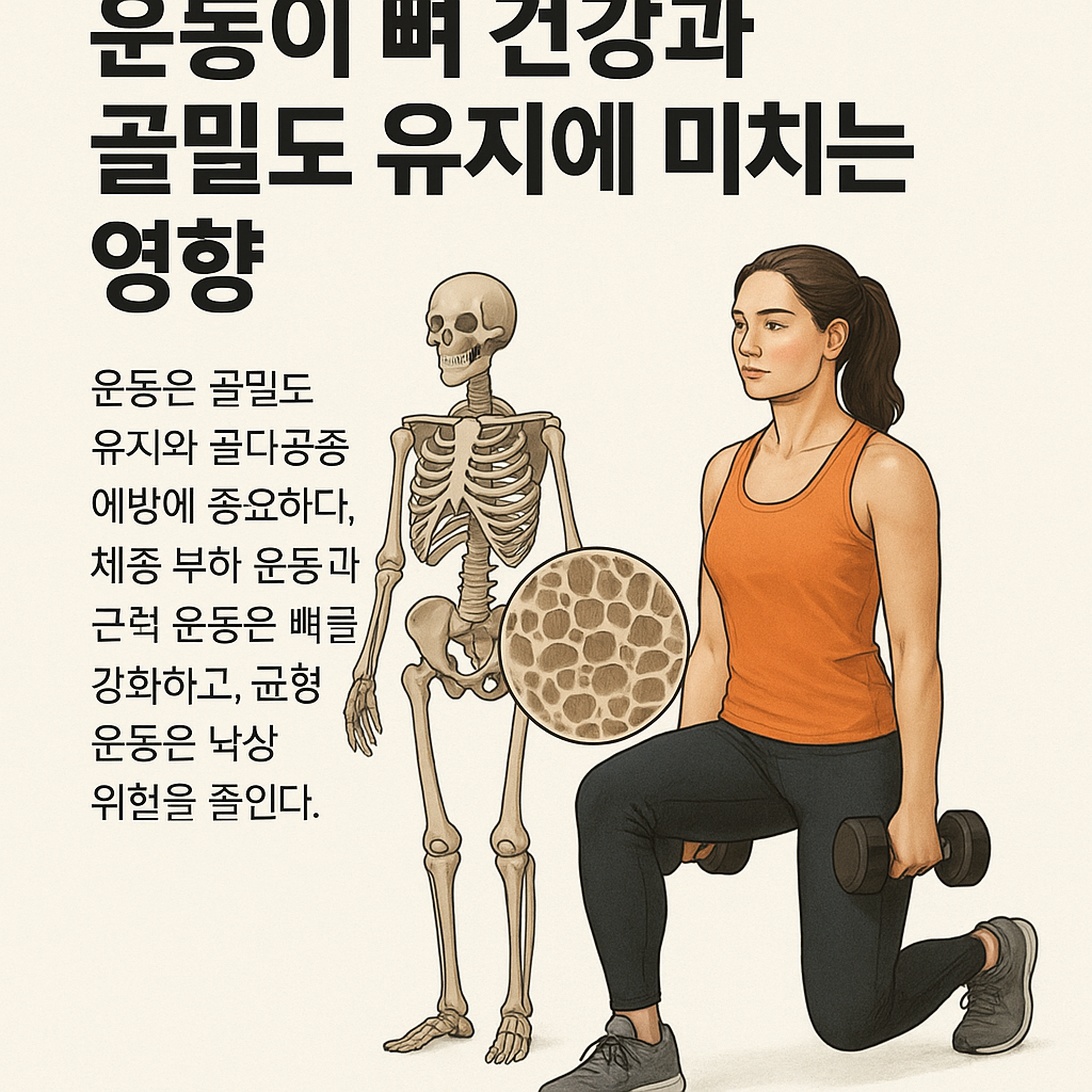 운동이 뼈와 골밀도에 미치는 영향