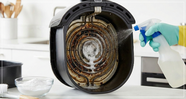 에어프라이어 열선 기름때 제거 관련 사진