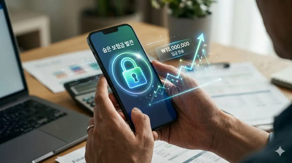 내보험찾아줌 미청구 숨은 보험금 휴면계좌 일괄 조회