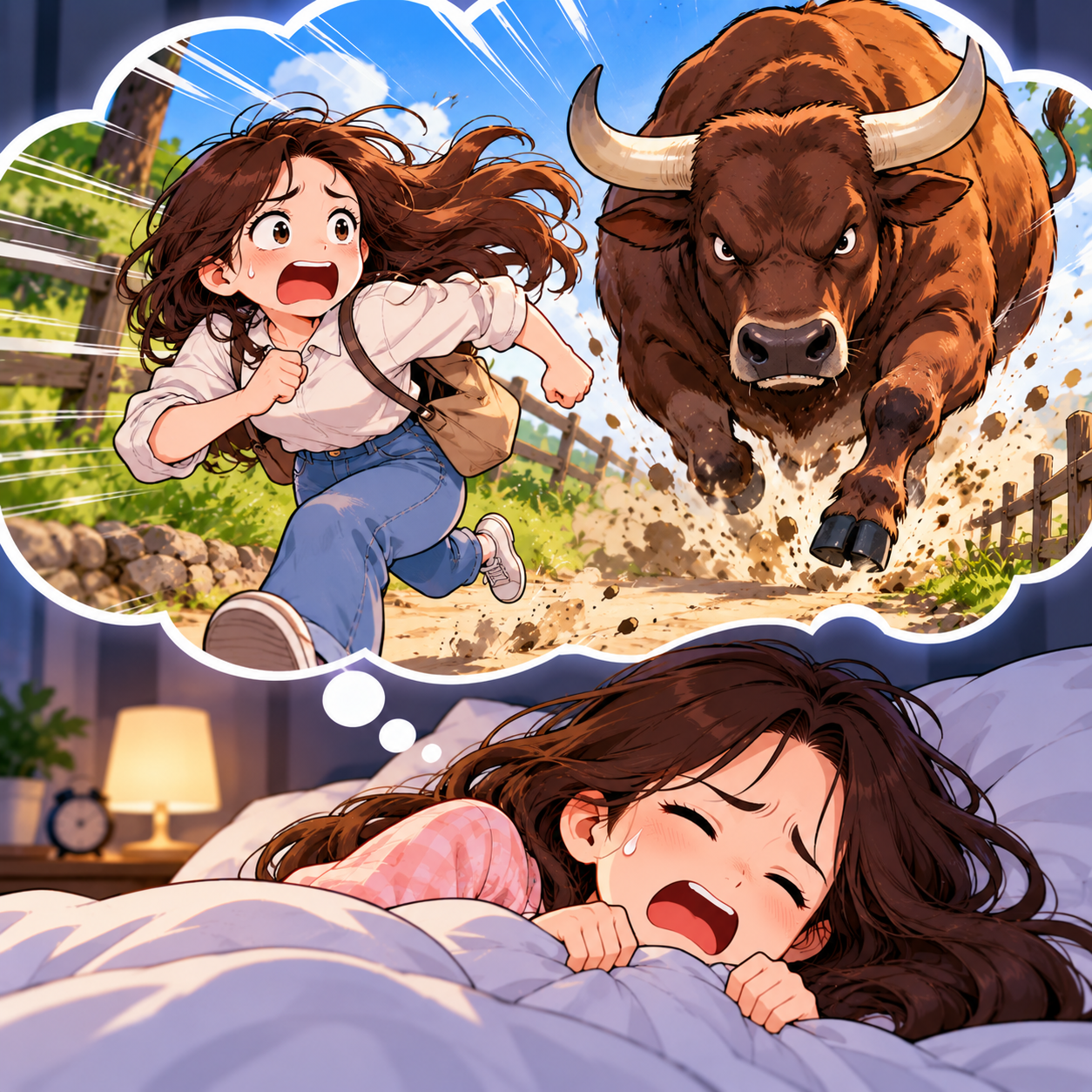 소에게 도망치는 꿈