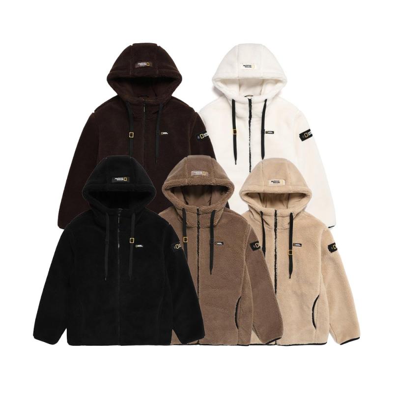 내셔널지오그래픽 남성 코스토니 플리스 뽀글이 후드 풀집업 N224MFJ910