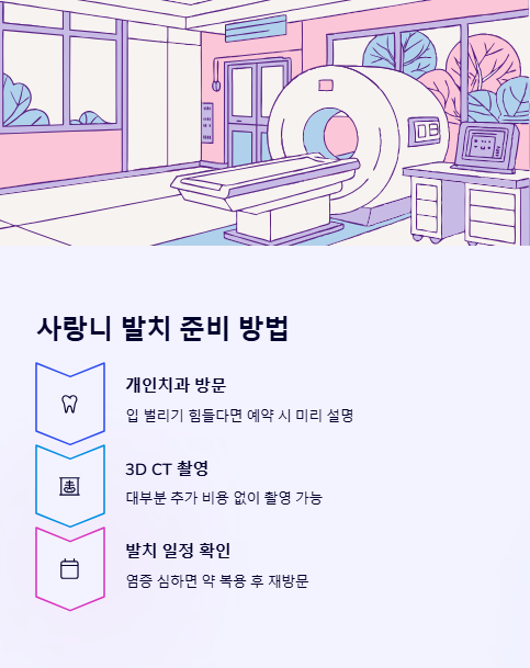 사랑니 발치 준비 방법