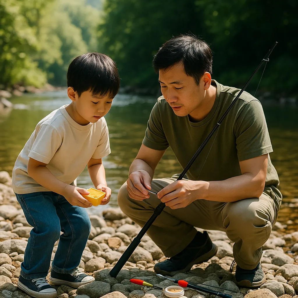 피라미 낚시 세트 채비 정보 이미지