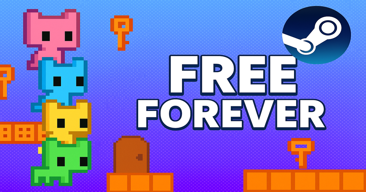 Pico Park Classic Edition free forever on Steam - Cooperative puzzle platformer game with 10 players support accidentally made permanently free due to developer mistake