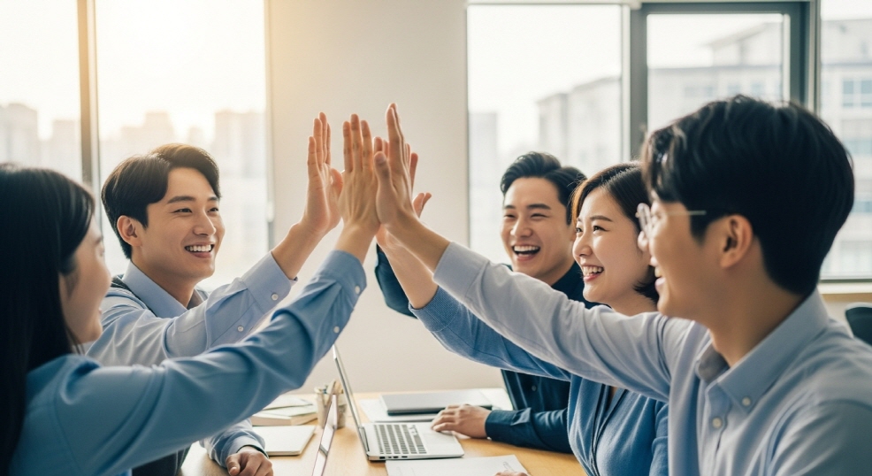 회복 후 직장 복귀 장면