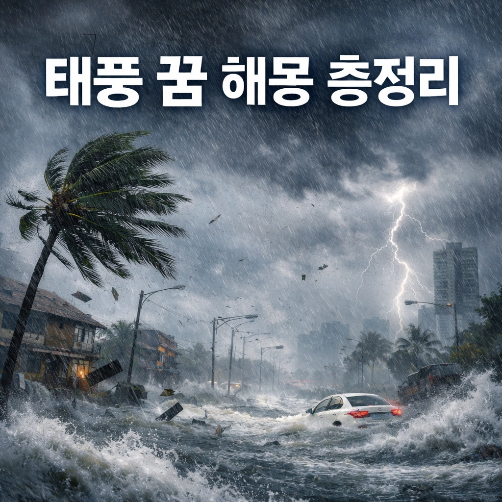 🌪️ 태풍 꿈 해몽 총정리｜상황별 의미와 심리 분석