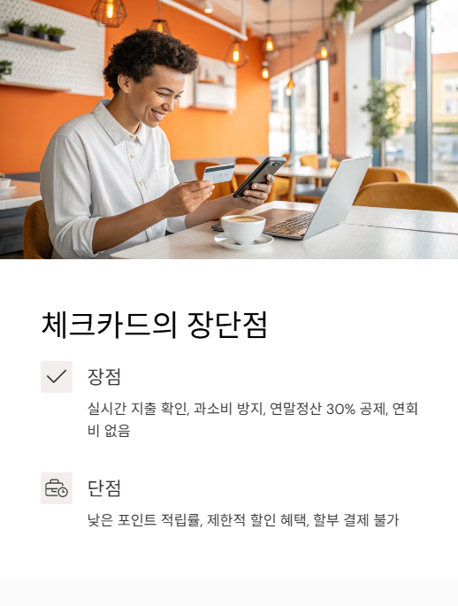 체크카드의 장단점