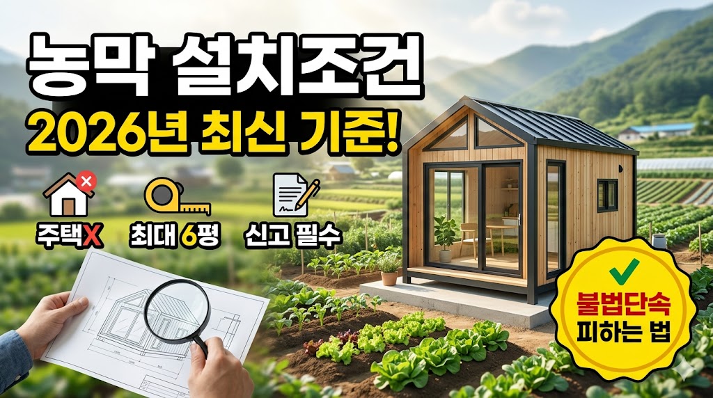농막 설치조건