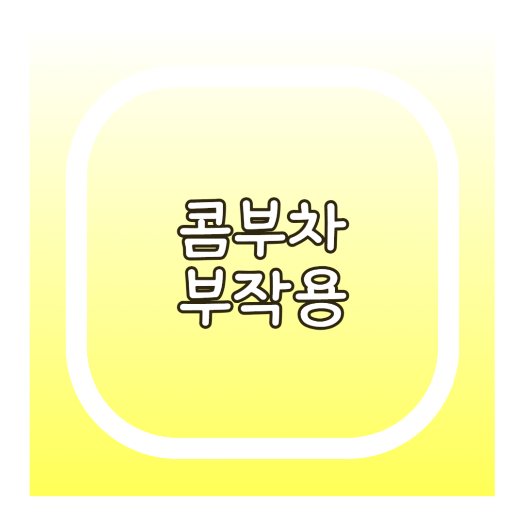 콤부차부작용
