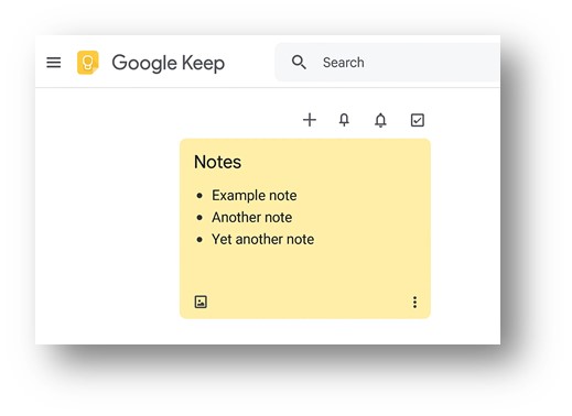 생활 중에 쉽게 메모하고, 체크리스트를 만들어 활용하기 쉬운 구글 킵의 화면
