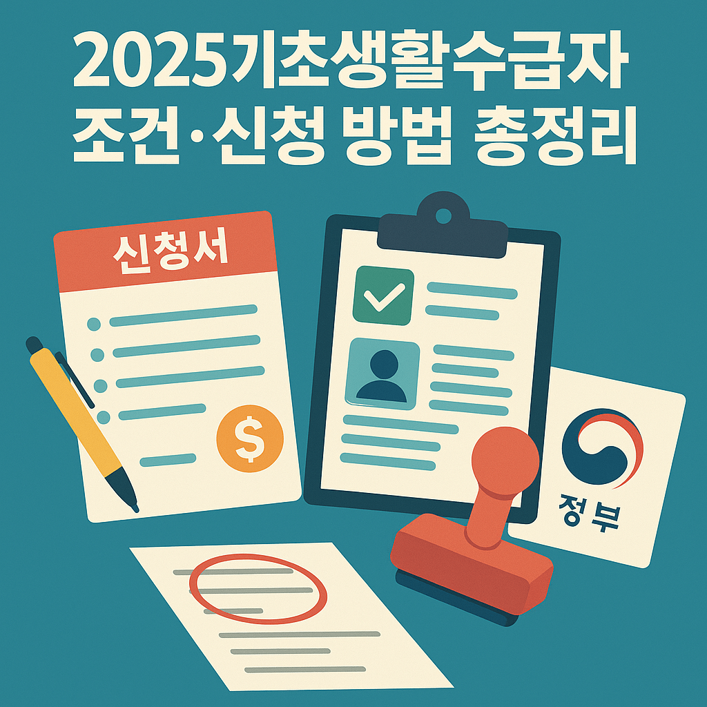 2025 기초생활수급자 조건&middot;신청 방법