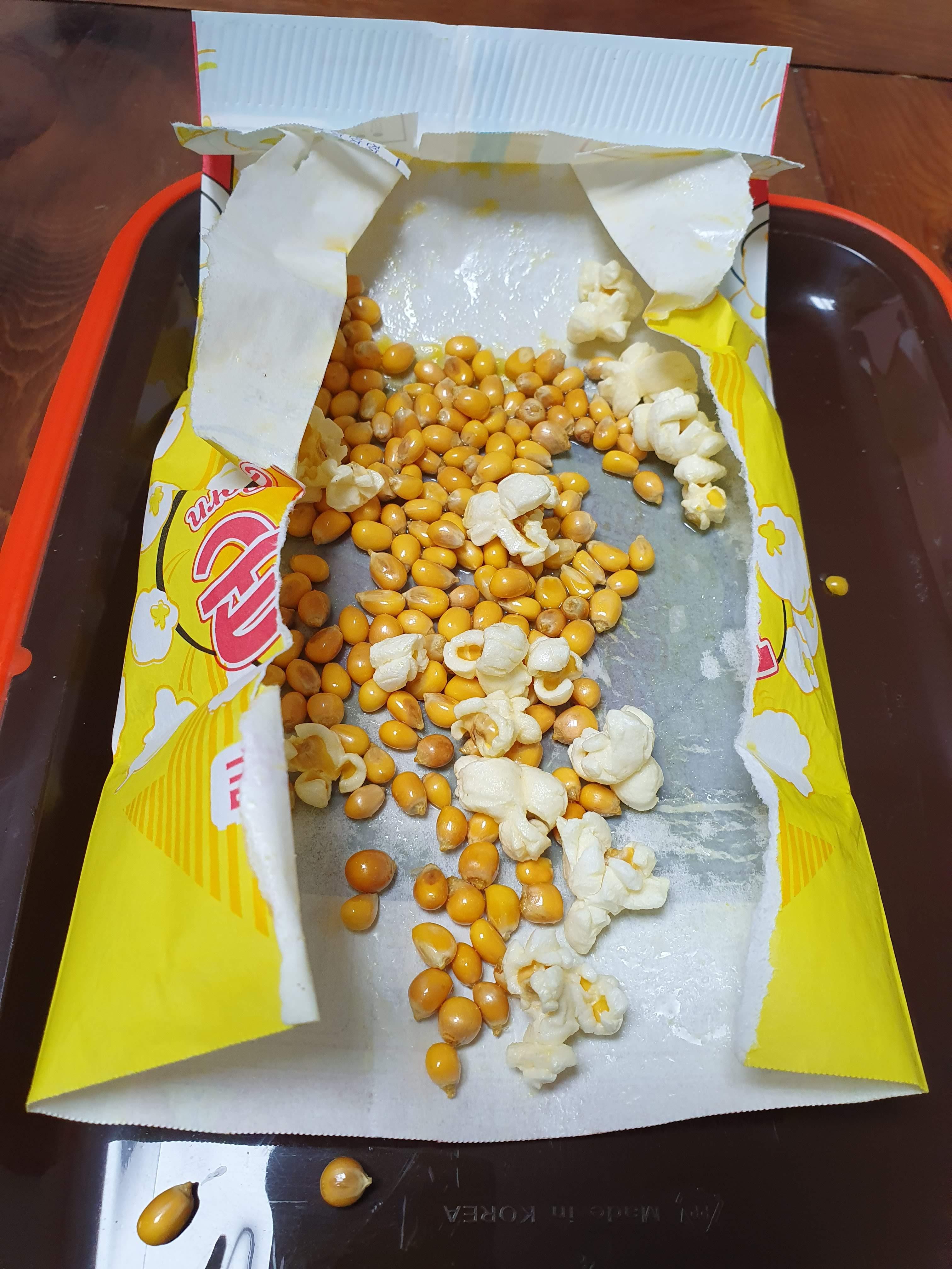 전자레인지 팝콘