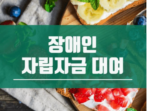 장애인 자립자금대여