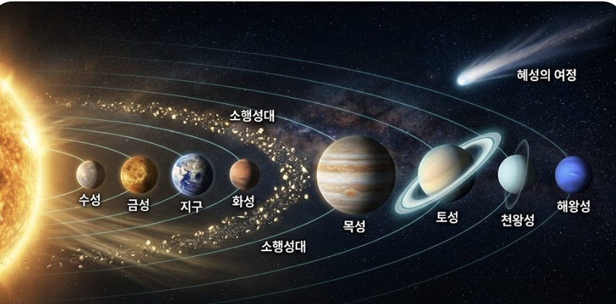 우주 속의 다정한 이웃들: 태양계 행성과 소천체가 들려주는 조화로운 서사시