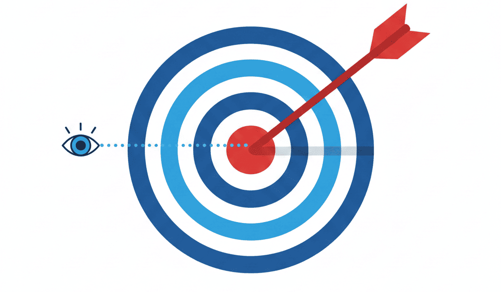 look at은 point에 시선 고정!