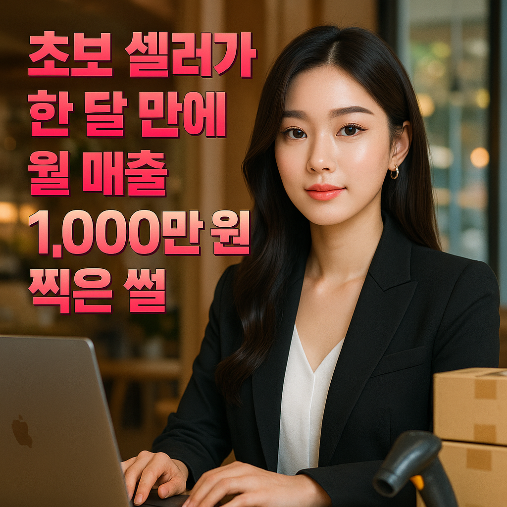 한 달 만에 월매출 1000만 원, 초보 셀러 루트 공개