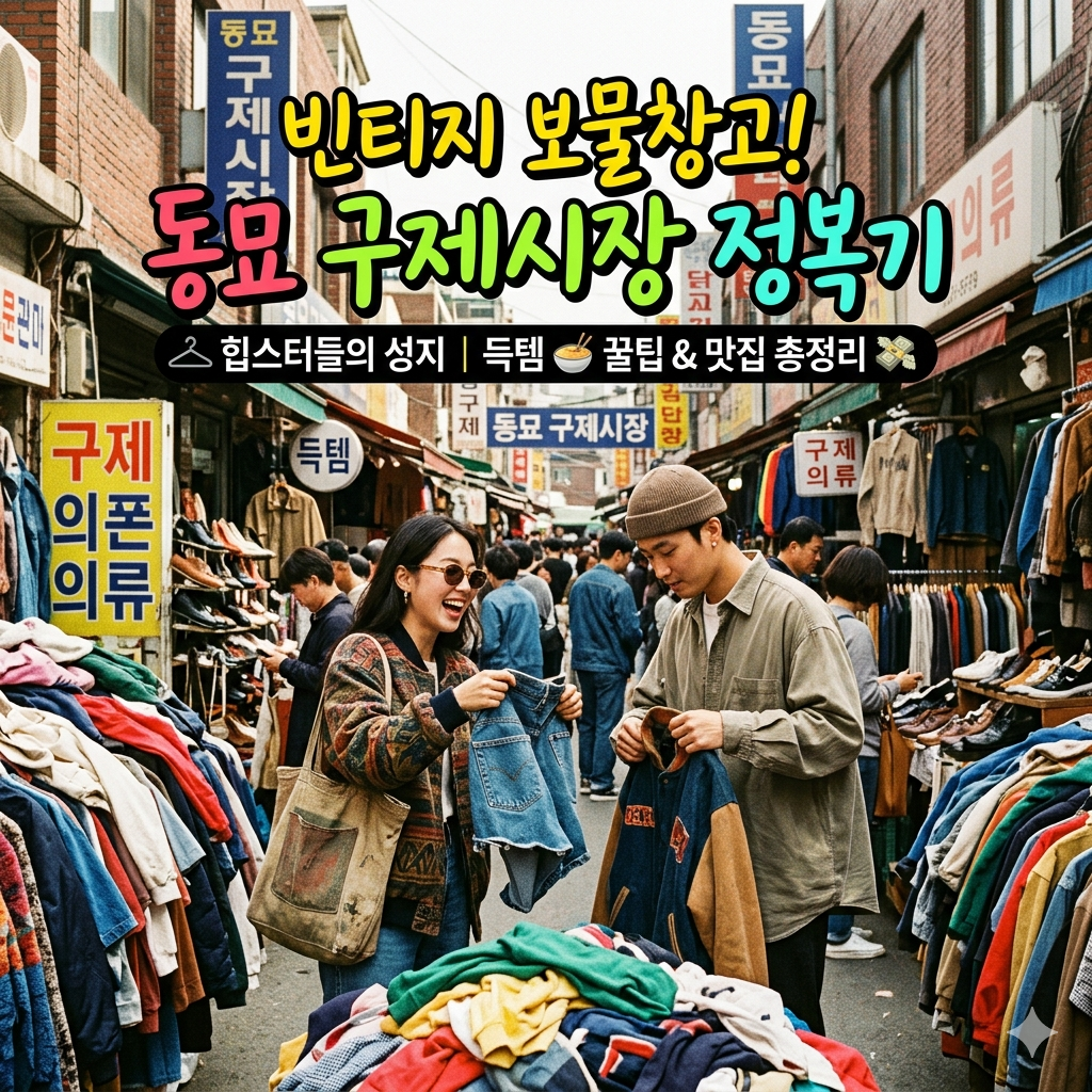 서울 속 빈티지 보물창고, 동묘 구제시장 나들이: 시간, 위치, 득템 꿀팁 총정리