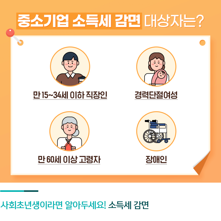 중소기업 취업자 소득세 감면 대상 신청 방법