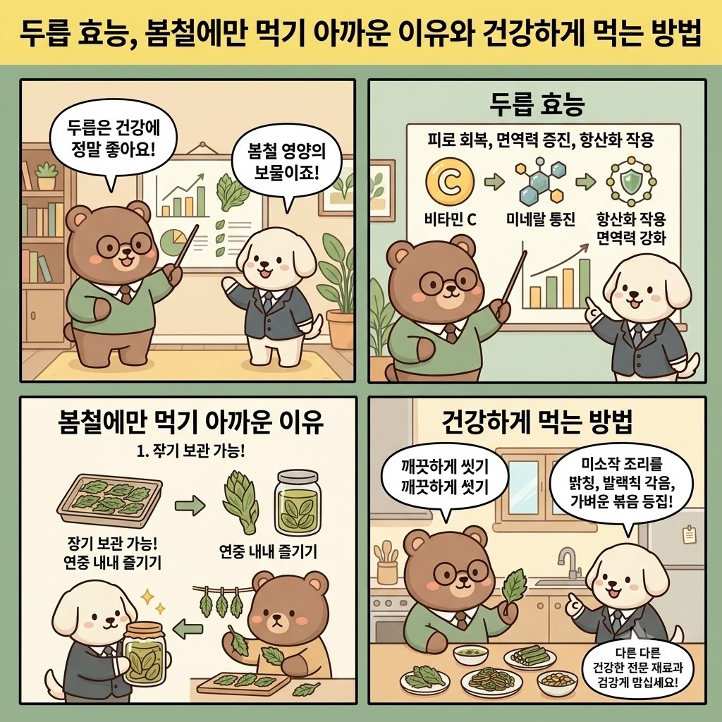 두릅 효능, 봄철에만 먹기 아까운 이유와 건강하게 먹는 방법