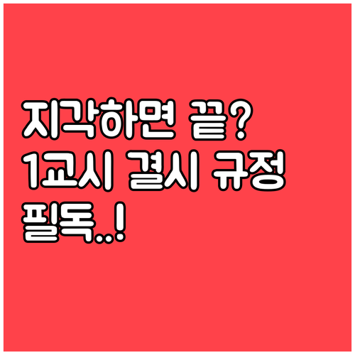 관세사 시험 지각 응시 가능 여부 및..