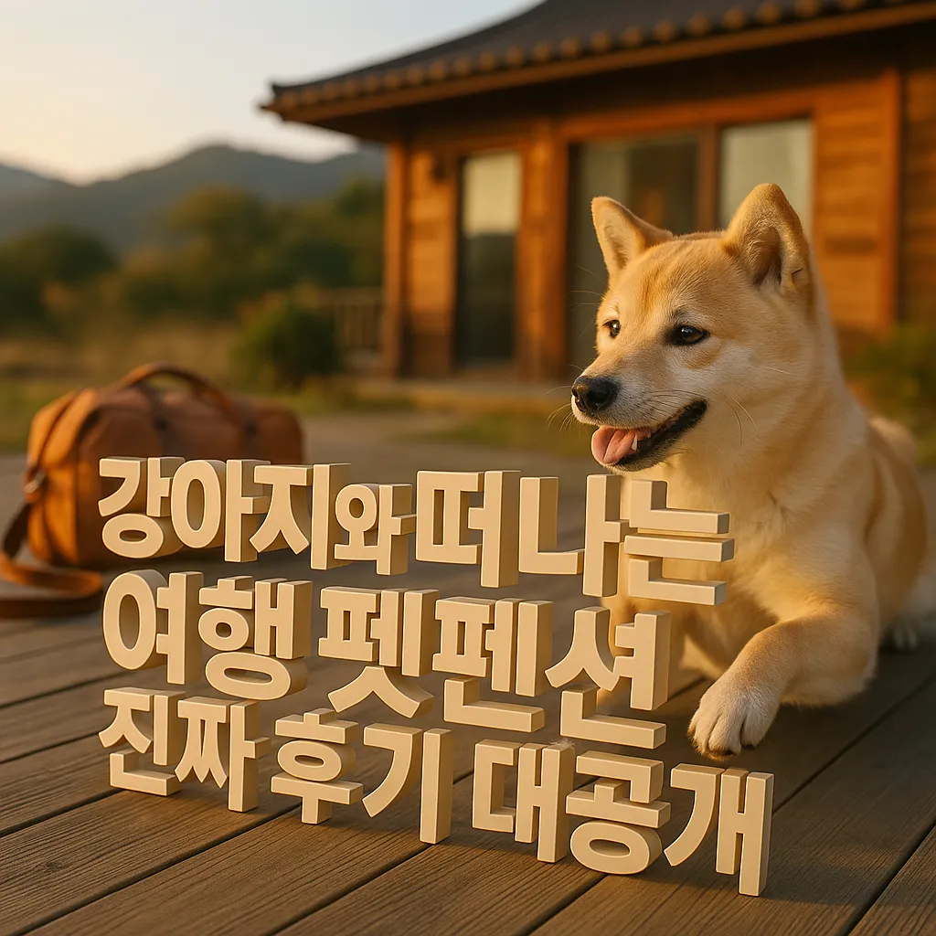 강아지와 떠나는 여행 펫펜션 진짜 후기 대공개