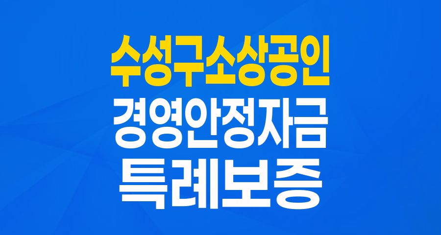2024년 수성구 소상공인을 위한 든든한 버팀목: 경영안정자금 특례보증 완벽 분석!