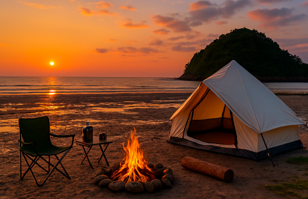 서해 갯벌 캠핑