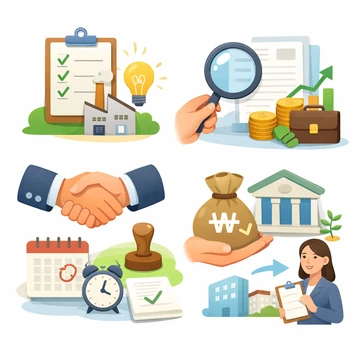 정책자금 지원 기준과 신청 절차 흐름 설명1