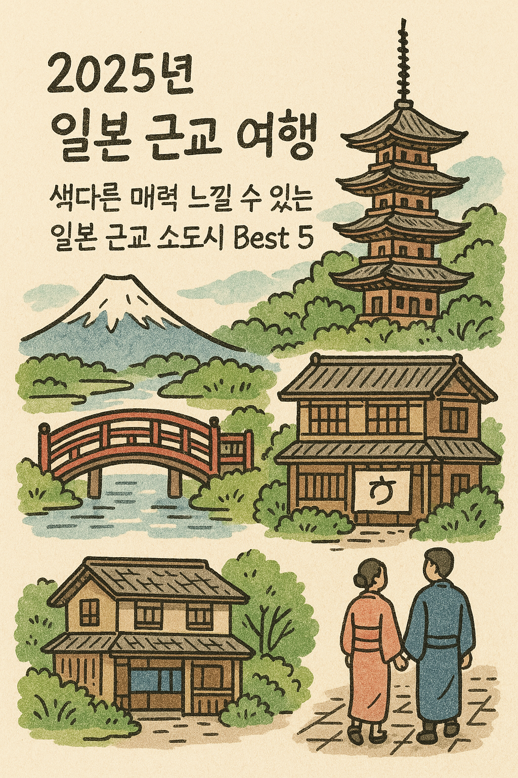 2025년 일본 근교 여행, 색다른 매력 느낄 수 있는 일본 근교 소도시 Best 5