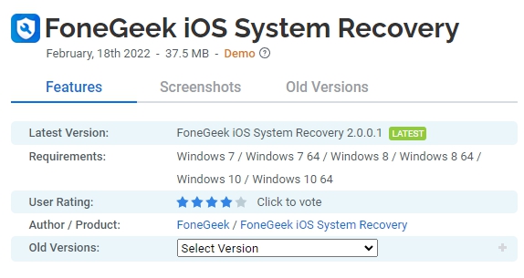 FoneGeek-iOS-System-Recovery